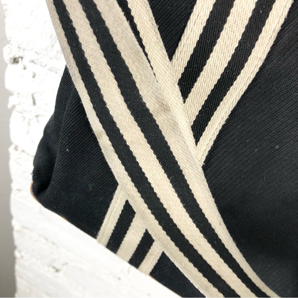 Pottery Barn Kids Black and Tan Striped Bag - Picture 4 of 12